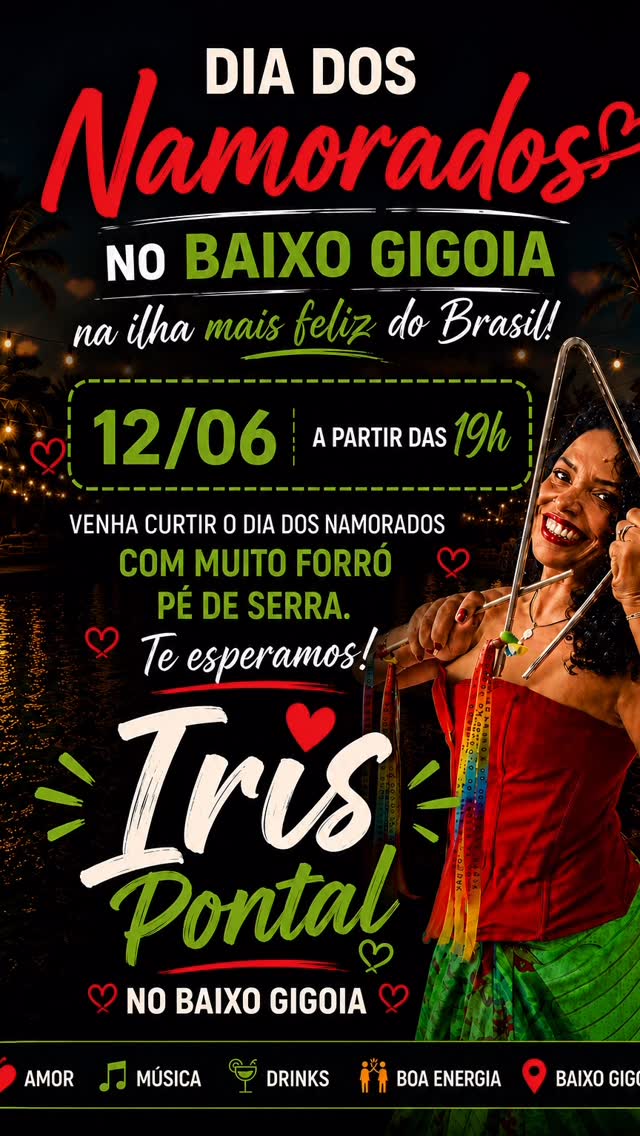 Flyer: Dia dos Namorados no Baixo Gigoia