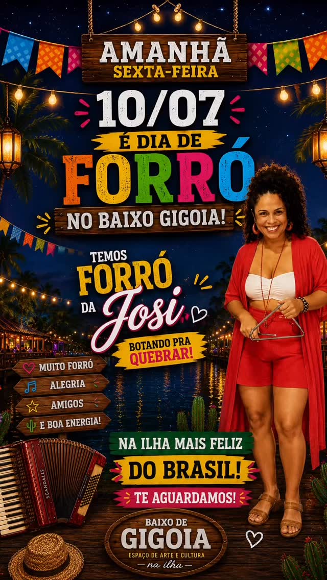 Flyer: Forró da Josi no Baixo Gigoia