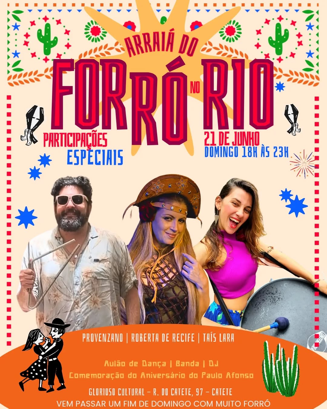 Flyer: Arraiá do Forró no Rio