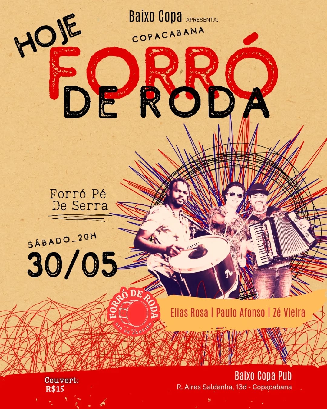 Flyer: Forró de Roda