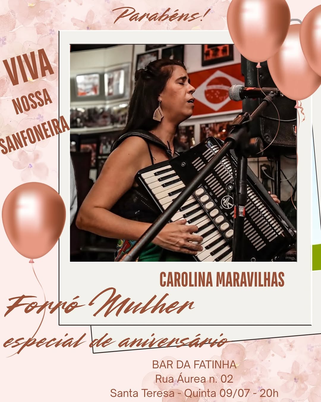 Flyer: Forró Mulher especial de aniversário