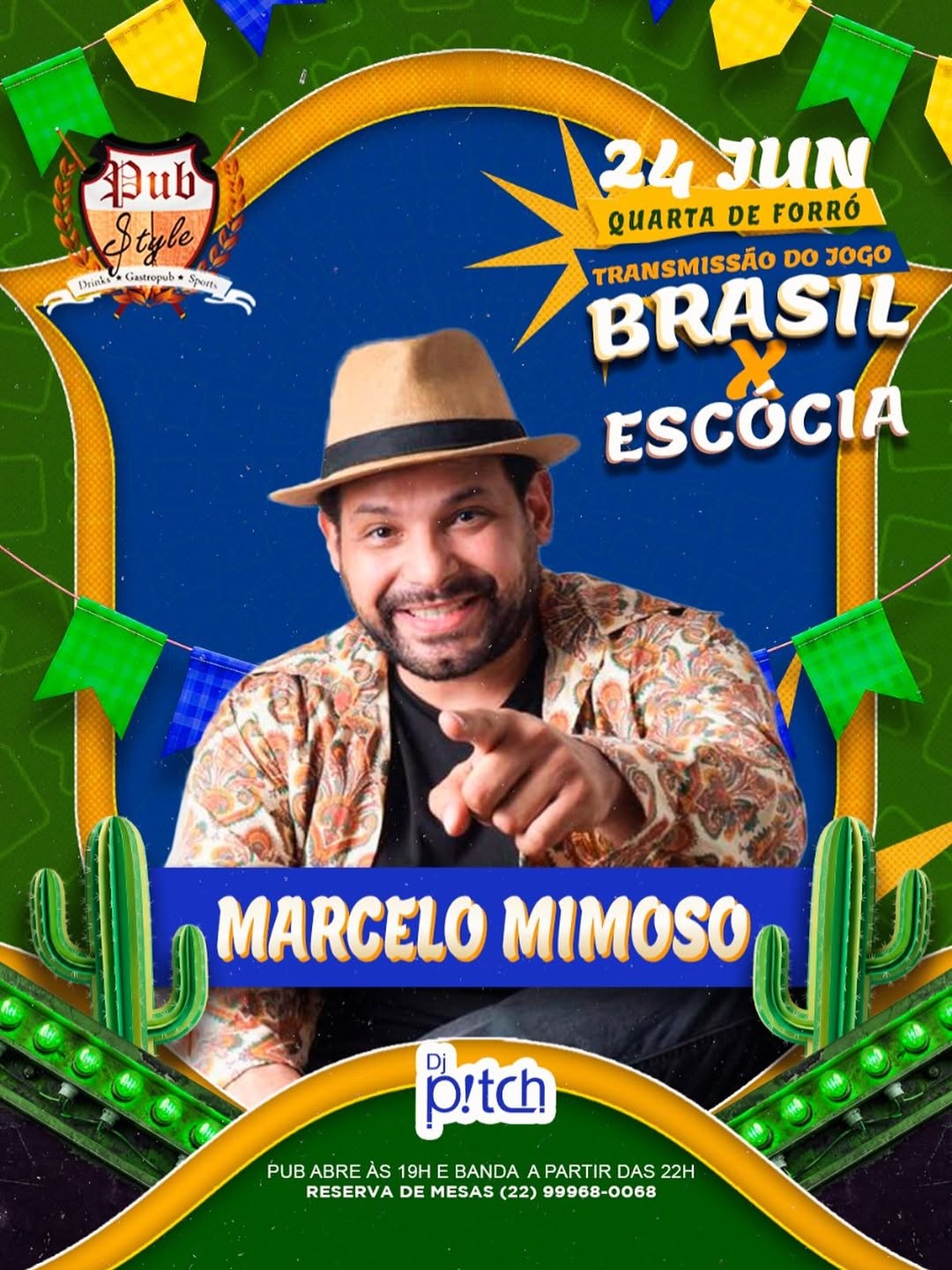 Flyer: Pubstyle com Marcelo Mimoso