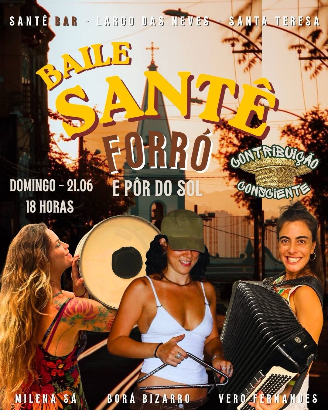 Flyer: Baile Santê - Edição Especial Fête de la Musique