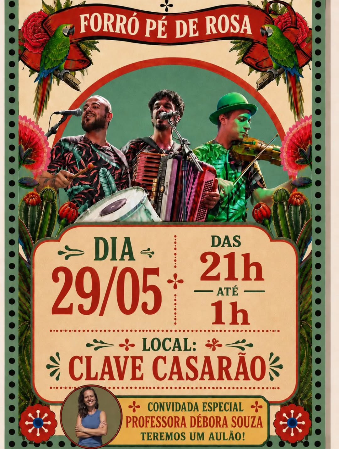 Flyer: Forró Pé de Rosa