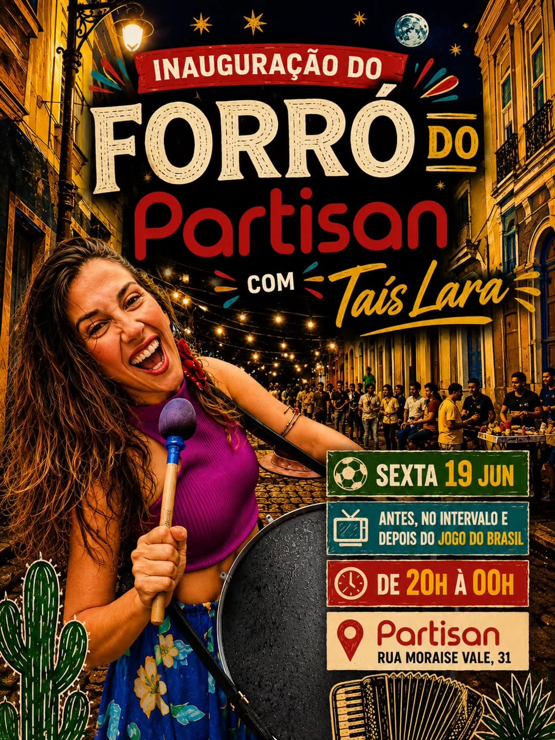 Flyer: Inauguração do Forró do Partisan