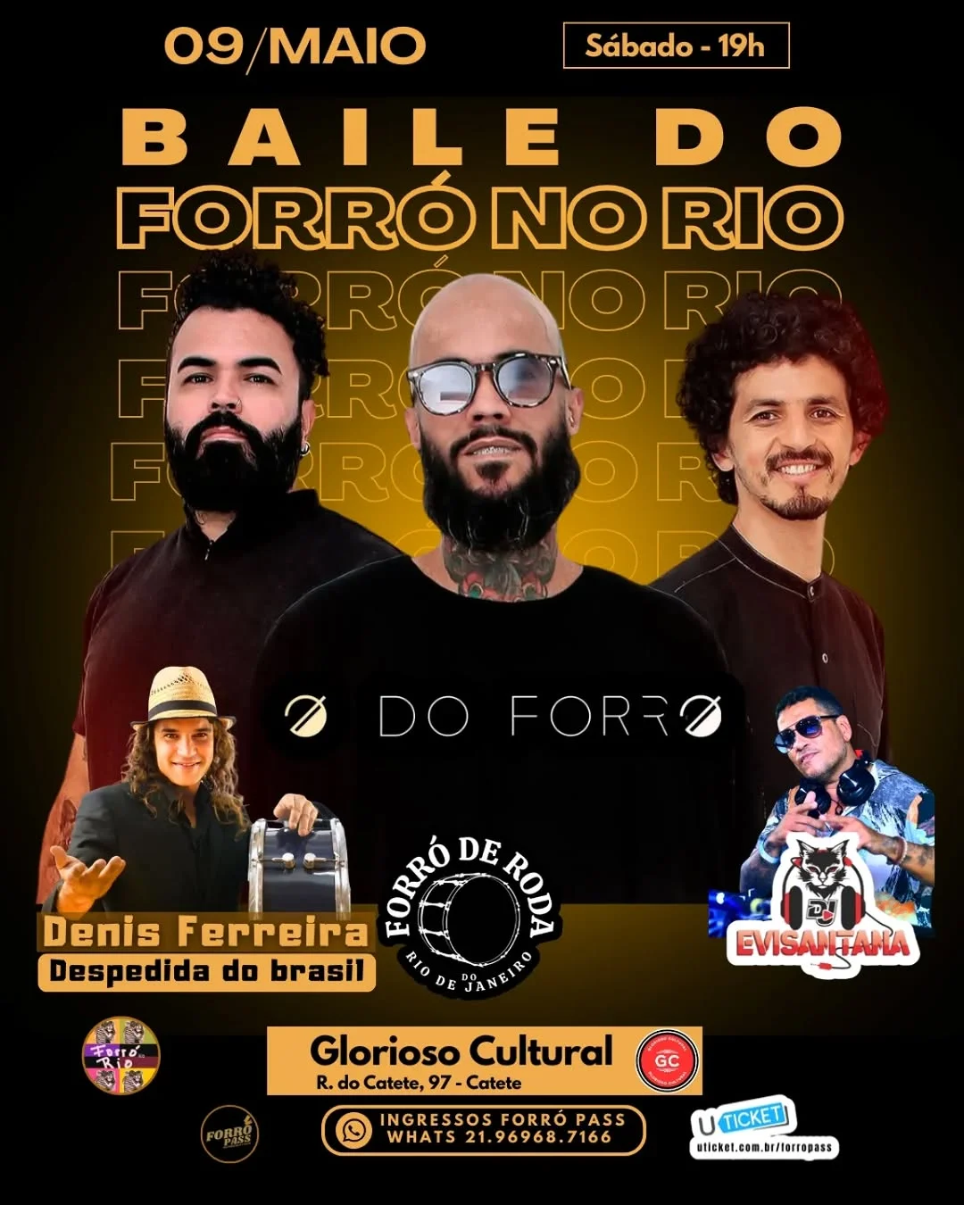 Flyer: Baile do Forró no Rio
