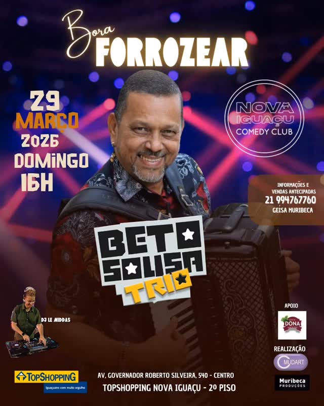 Flyer: Bora Forrozear com Beto Souza Trio