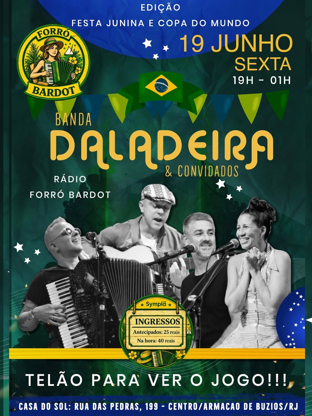 Flyer: Festa Junina e Copa do Mundo