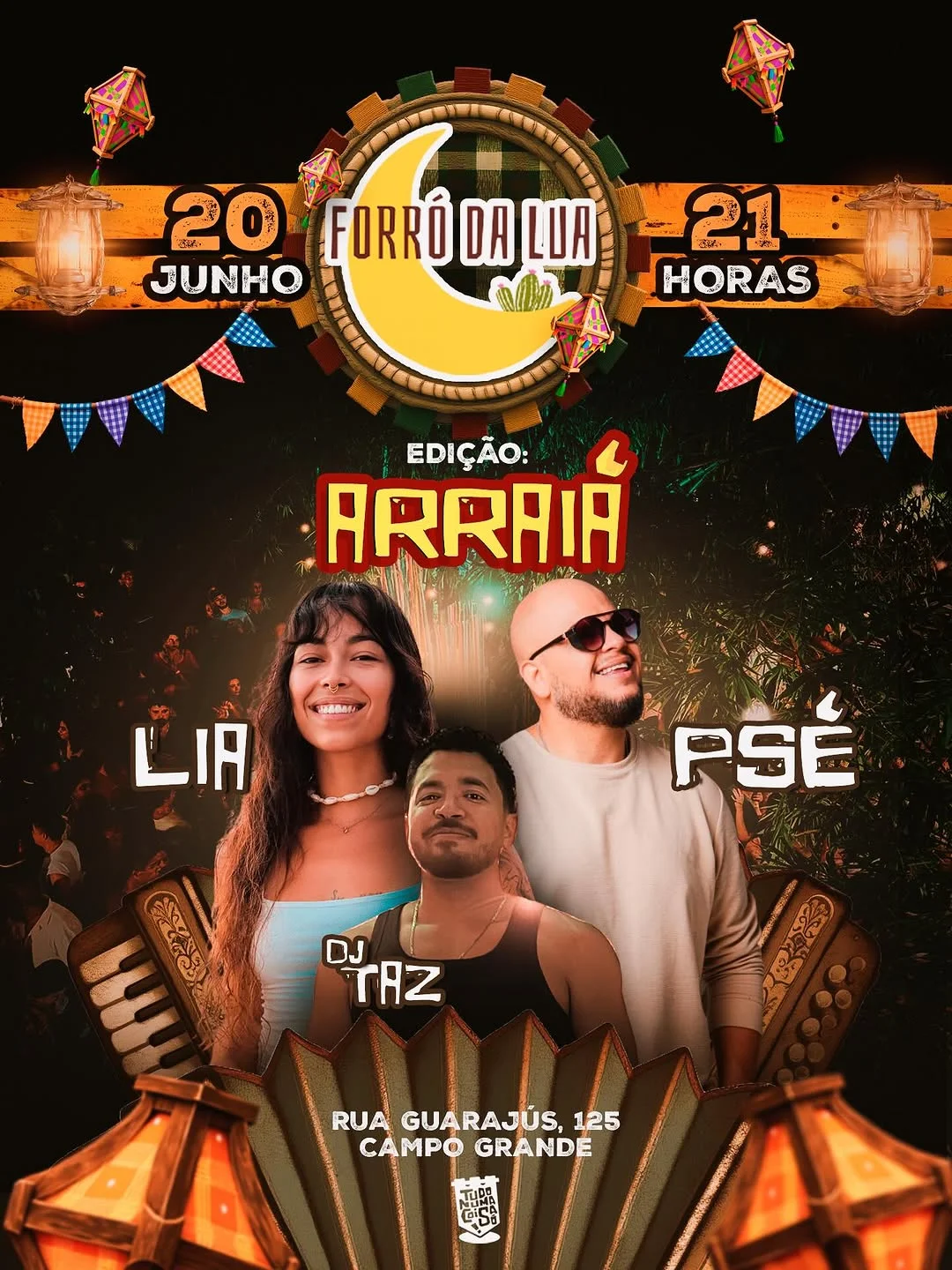 Flyer: Forró da Lua - Edição Arraiá