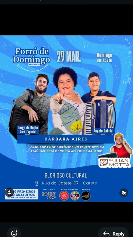 Flyer: Forró de Domingo