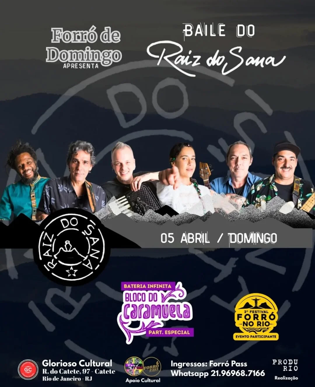 Flyer: Forró de Domingo com Raiz do Sana