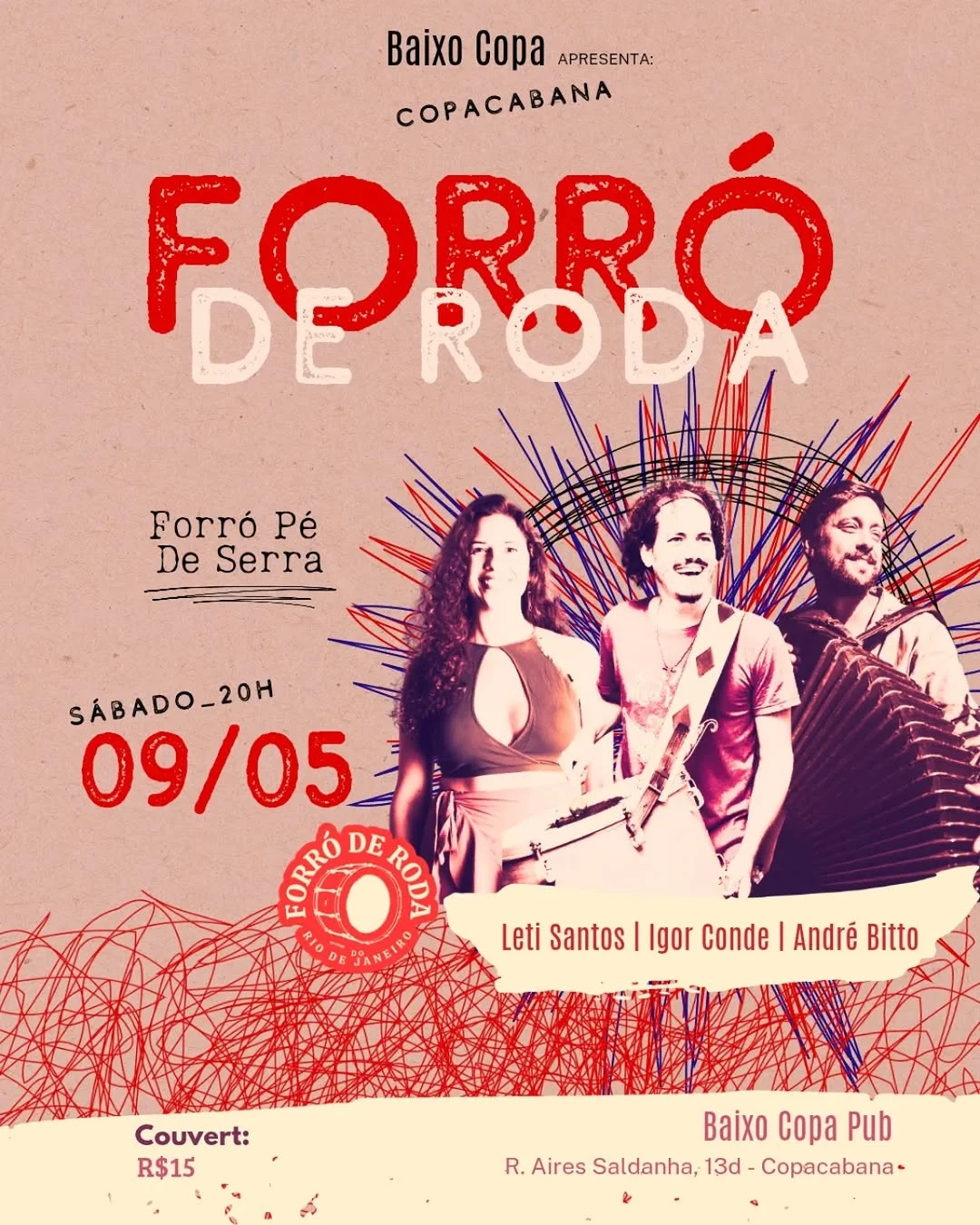 Flyer: Forró de Roda
