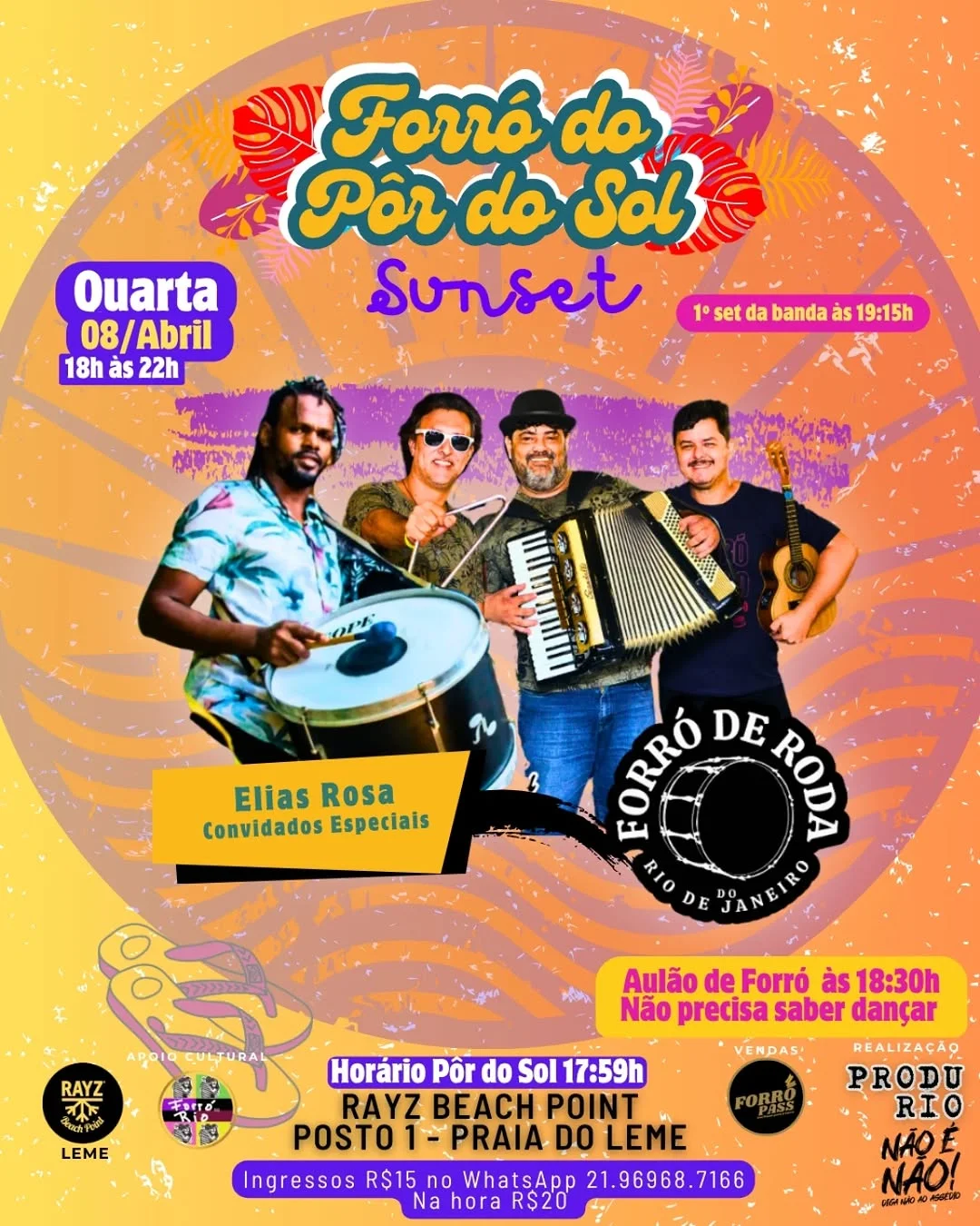 Flyer: Forró do Pôr do Sol