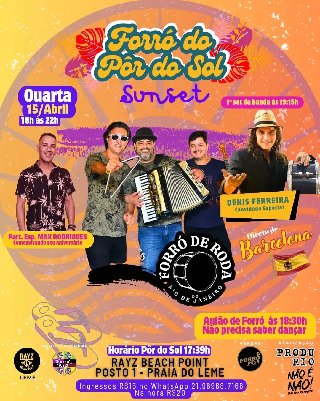 Flyer: Forró do Pôr do Sol