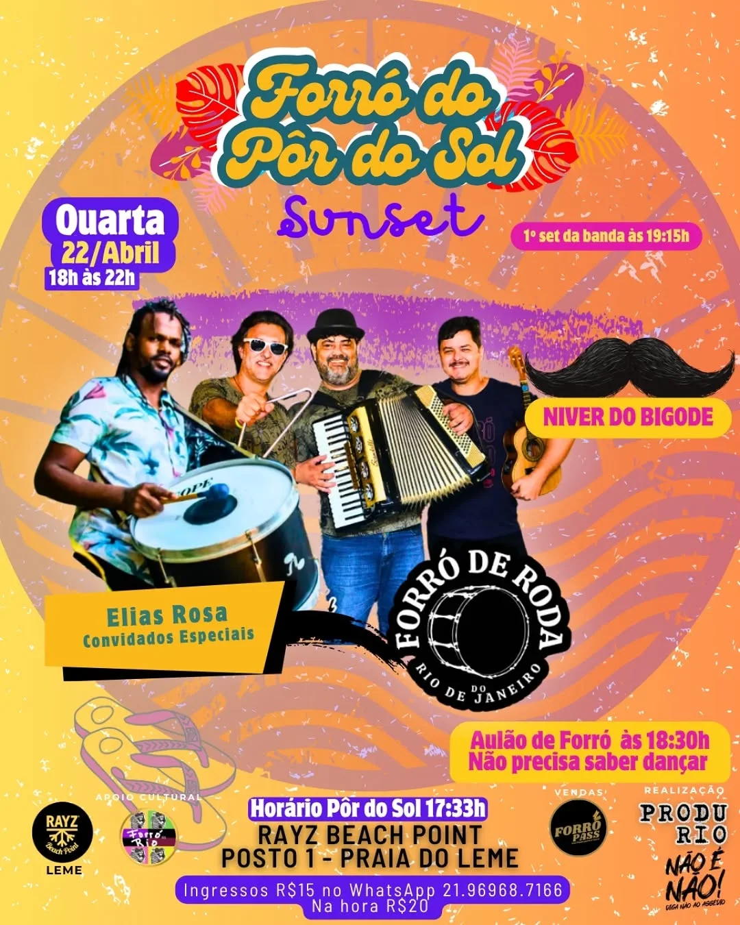 Flyer: Forró do Pôr do Sol
