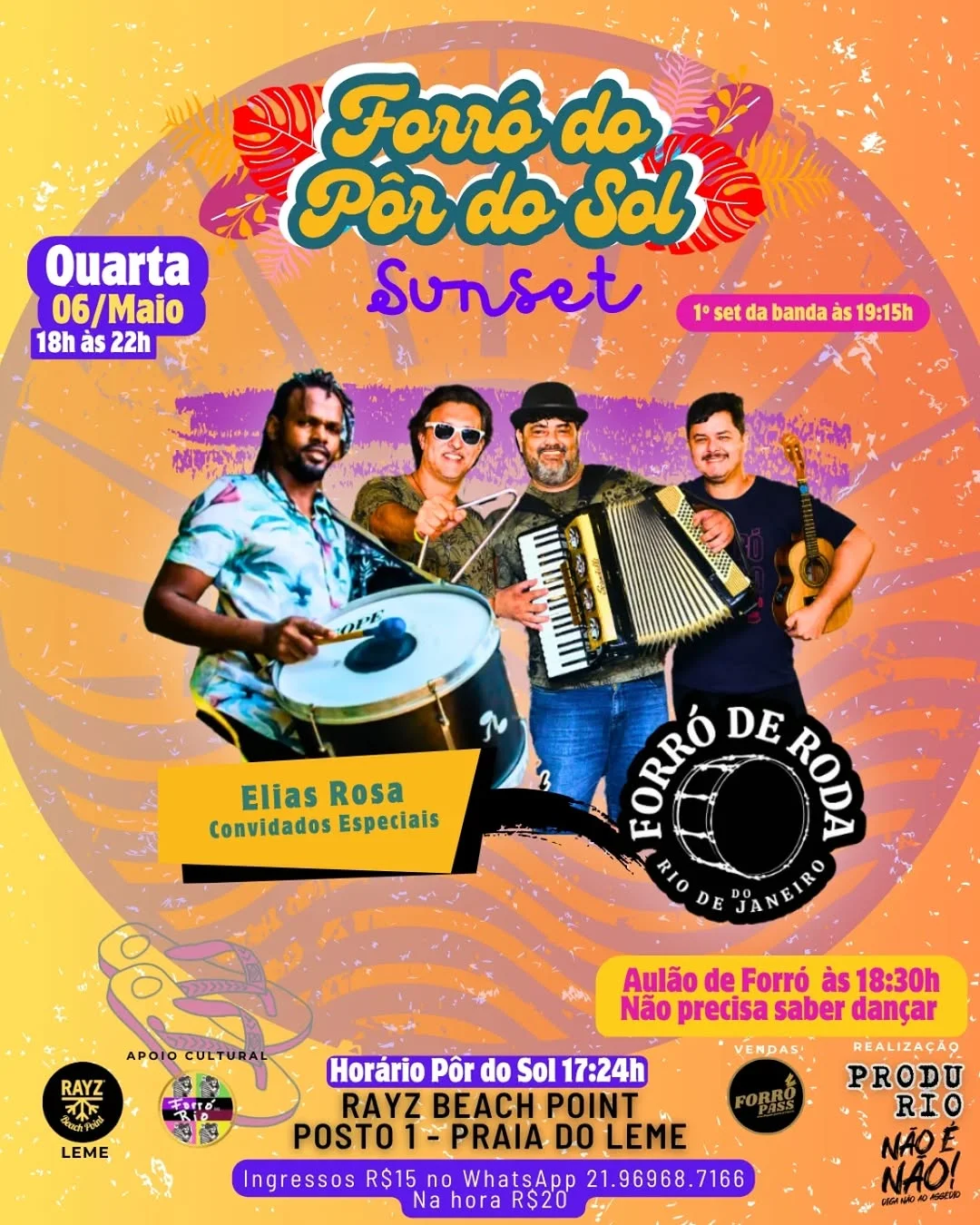 Flyer: Forró do Pôr do Sol