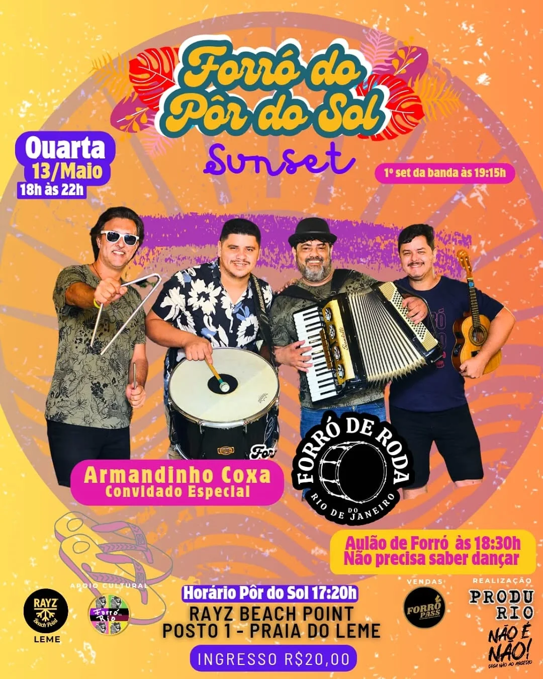 Flyer: Forró do Pôr do Sol