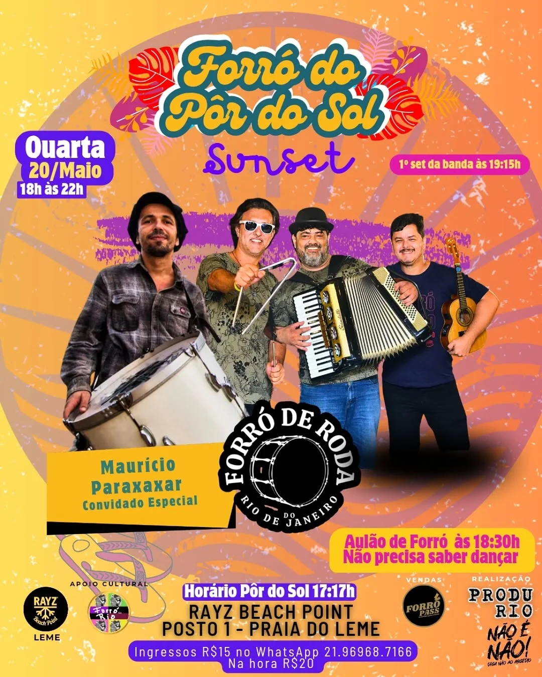 Flyer: Forró do Pôr do Sol