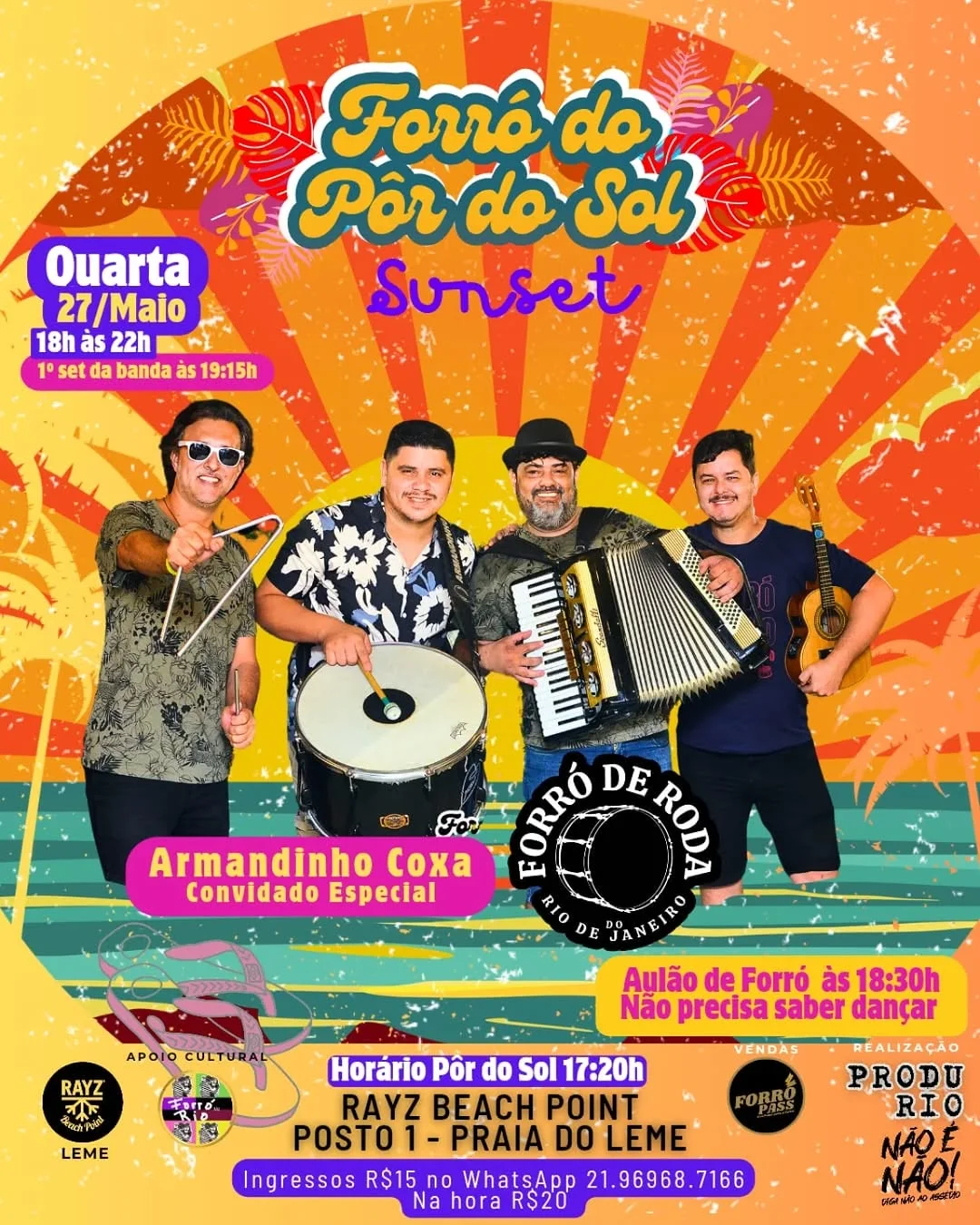 Flyer: Forró do Pôr do Sol