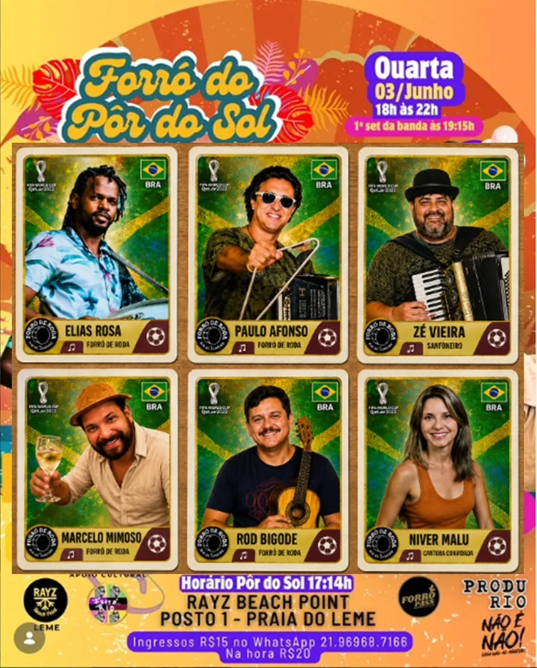 Flyer: Forró do Pôr do Sol