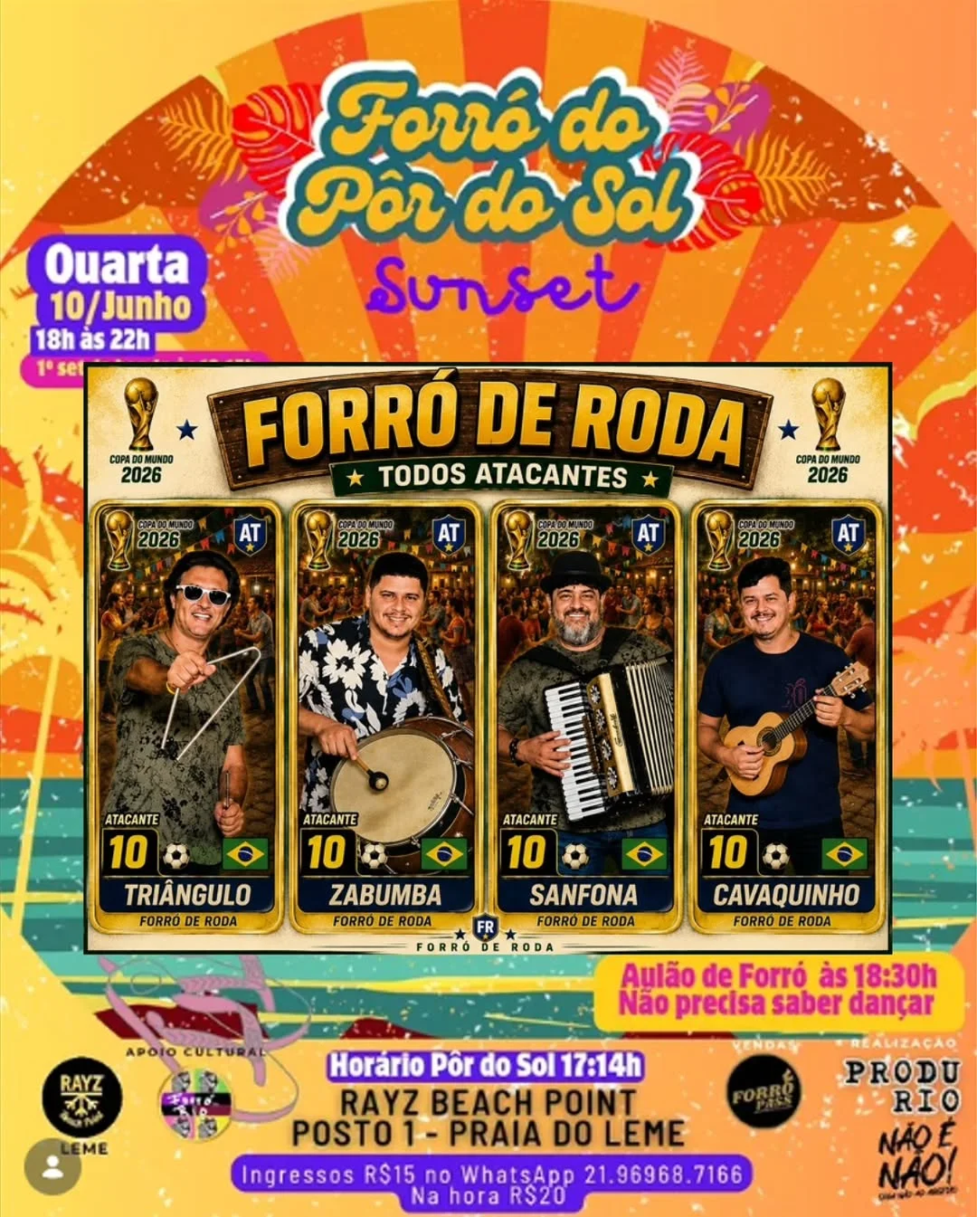 Flyer: Forró do Pôr do Sol