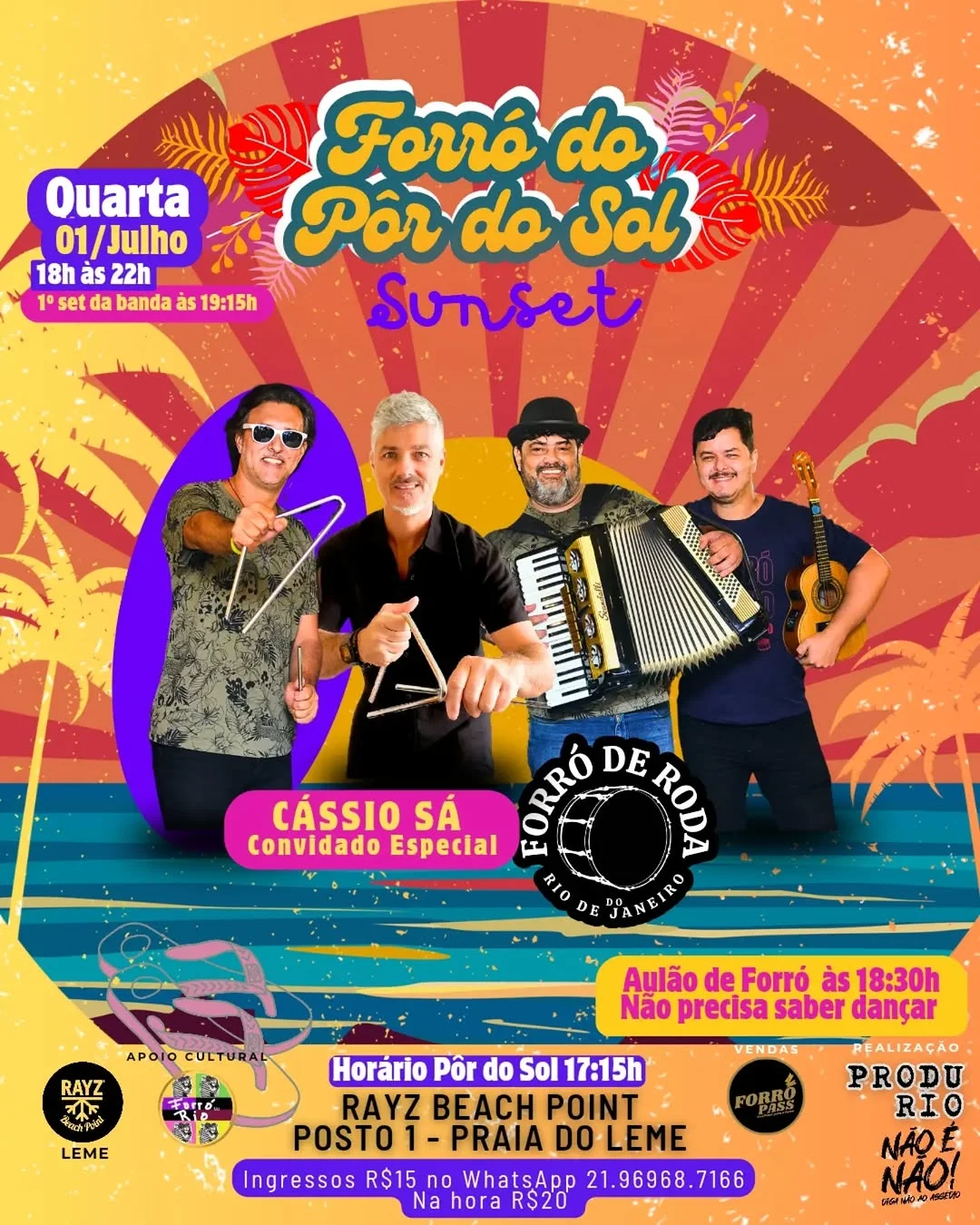 Flyer: Forró do Pôr do Sol