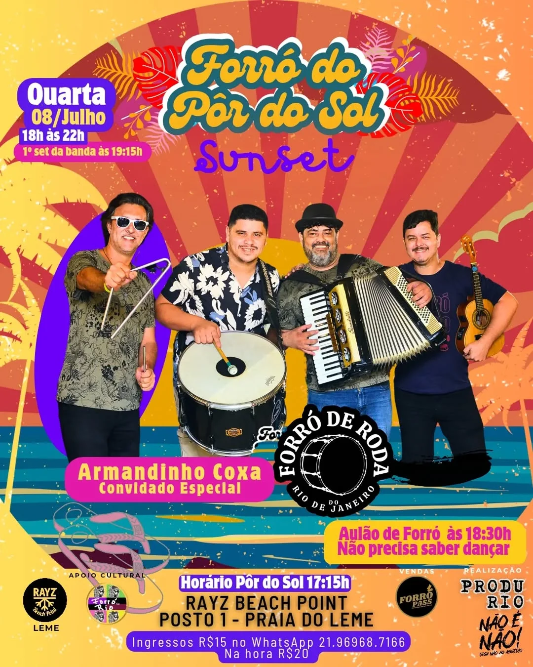 Flyer: Forró do Pôr do Sol