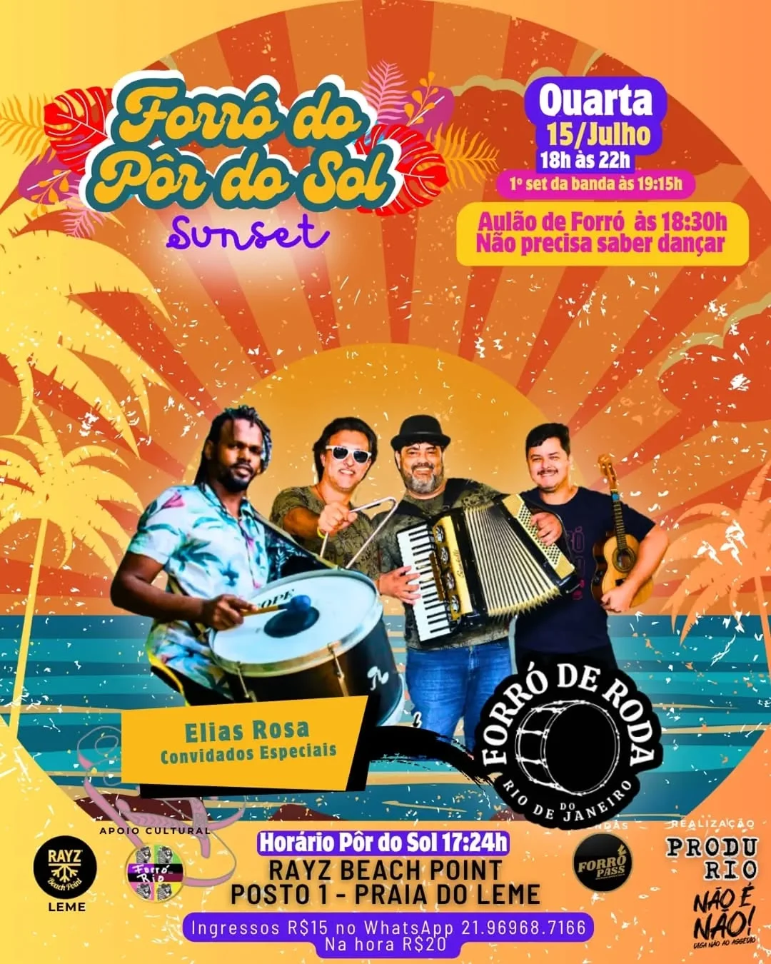 Flyer: Forró do Pôr do Sol