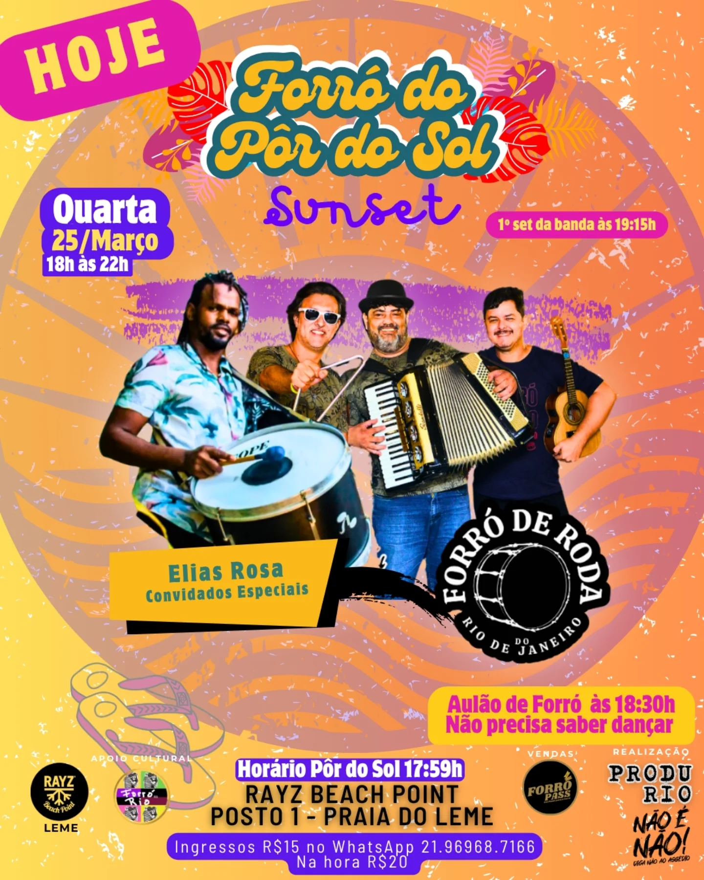 Flyer: Forró do Pôr do Sol