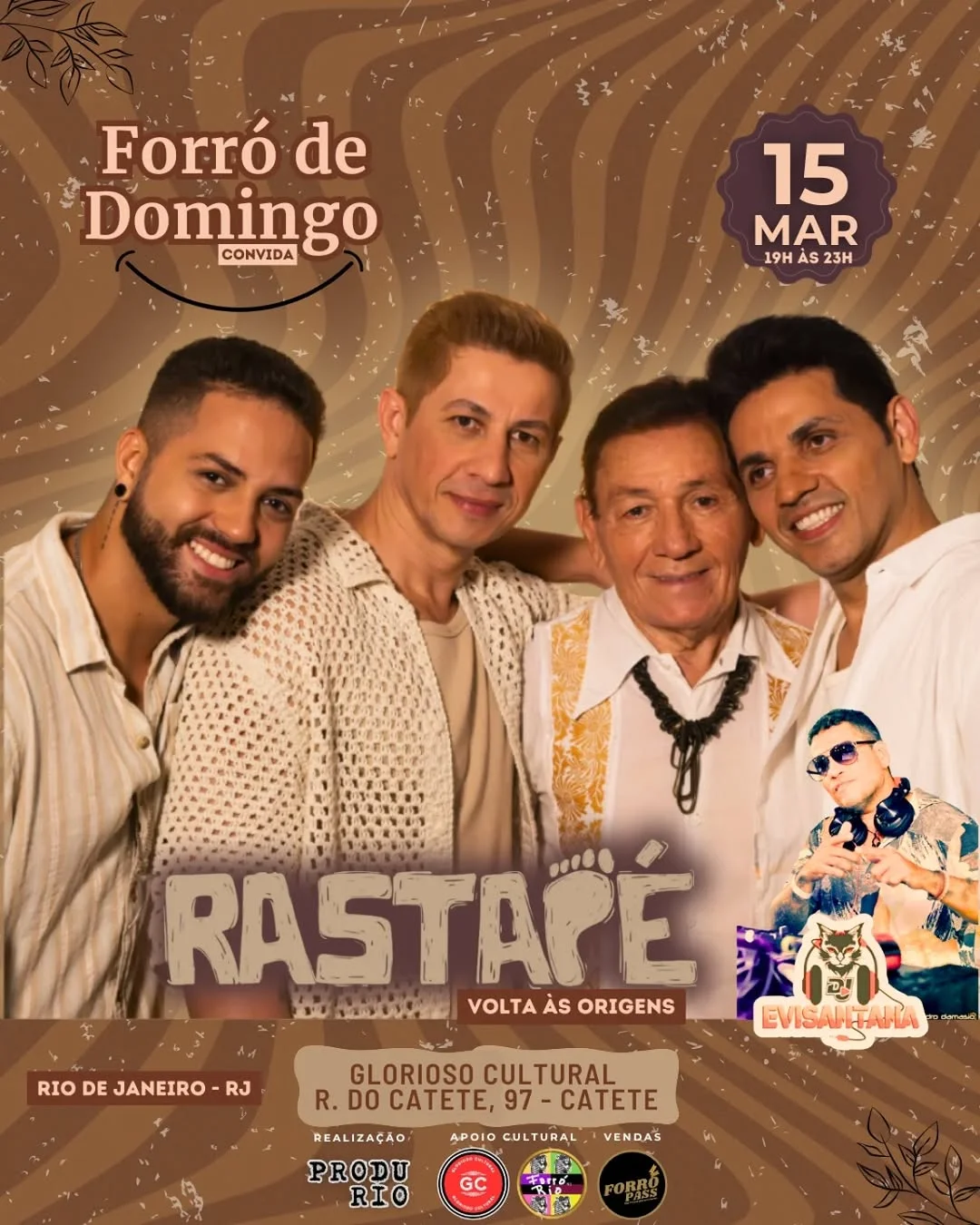 Flyer: Forró Domingo convida Rastapé