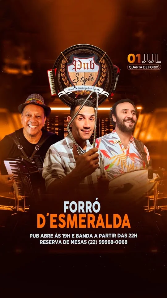 Flyer: Forró Pubstyle com Forró D'Esmeranda