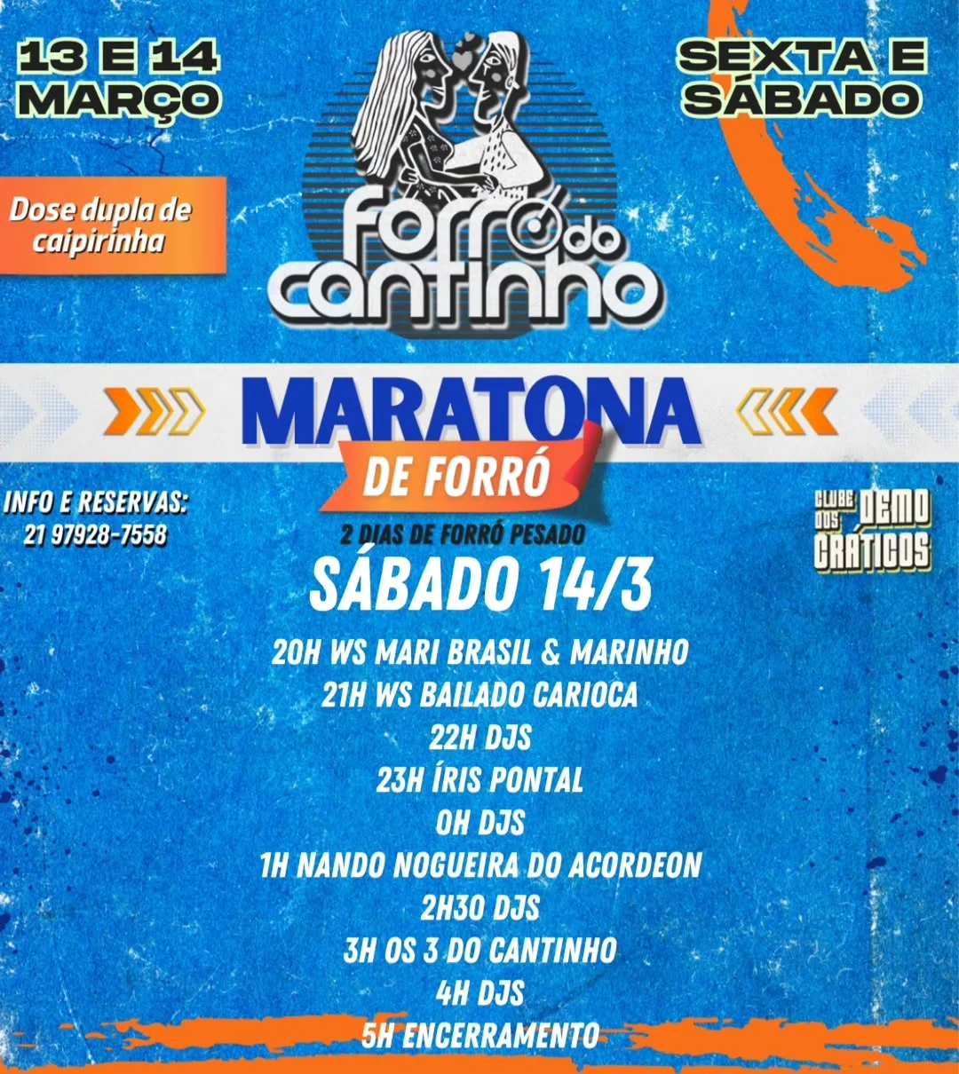 Flyer: Maratona de Forró do Cantinho