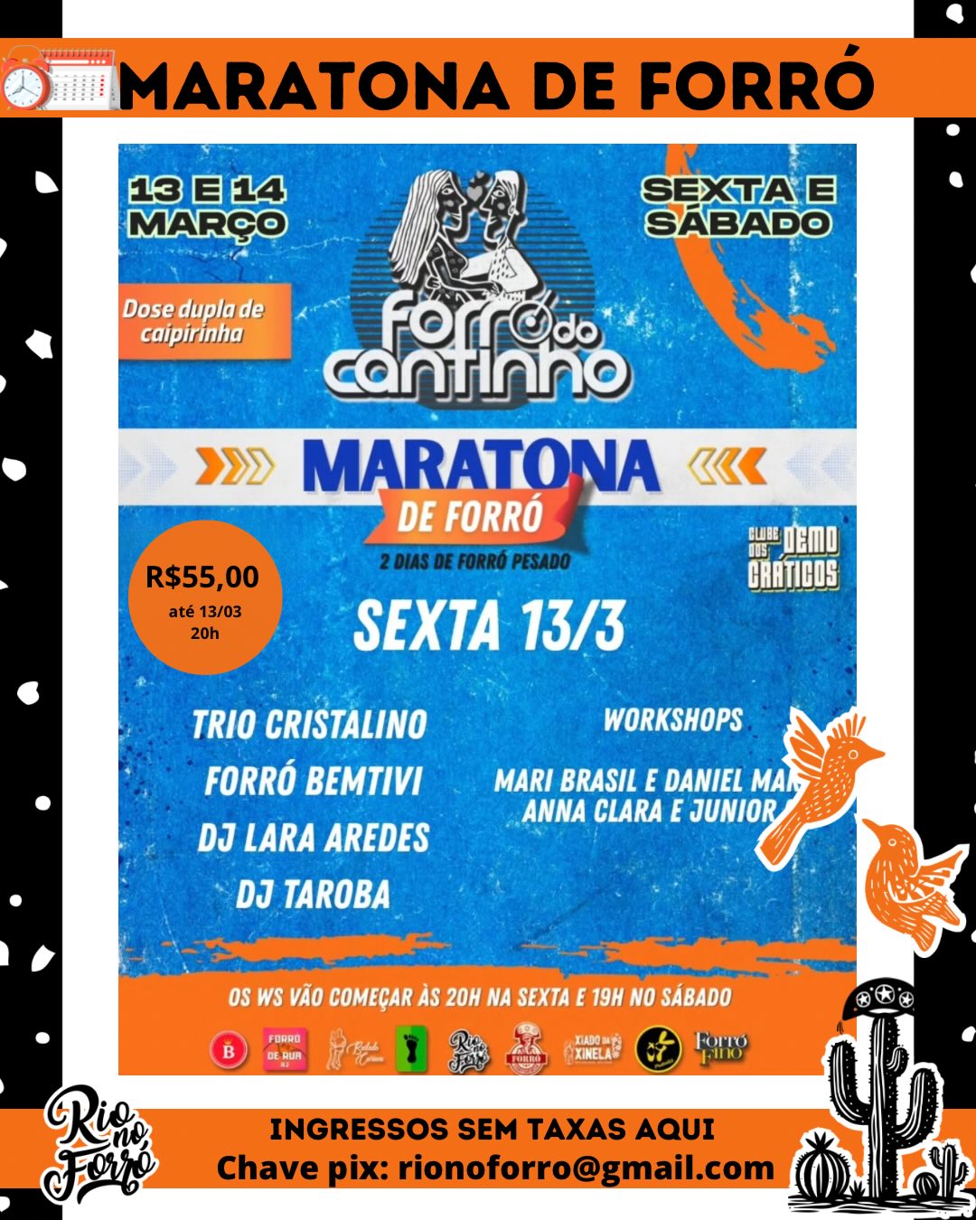 Flyer: Maratona de Forró do Forró do Cantinho