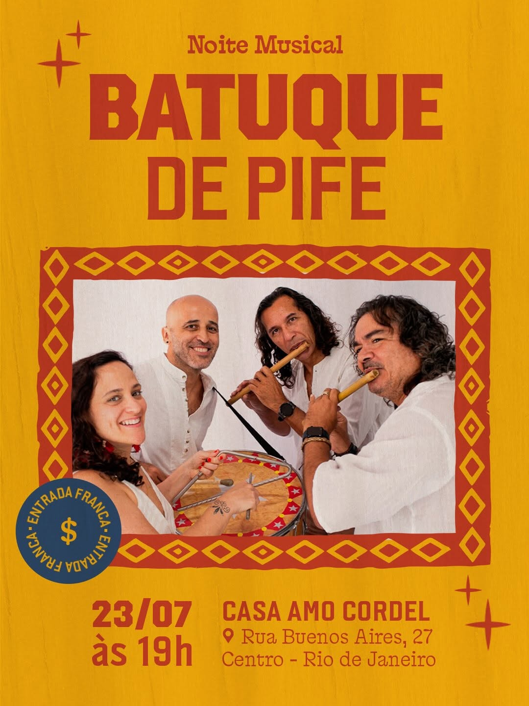 Flyer: Noite Musical: Batuque de Pife