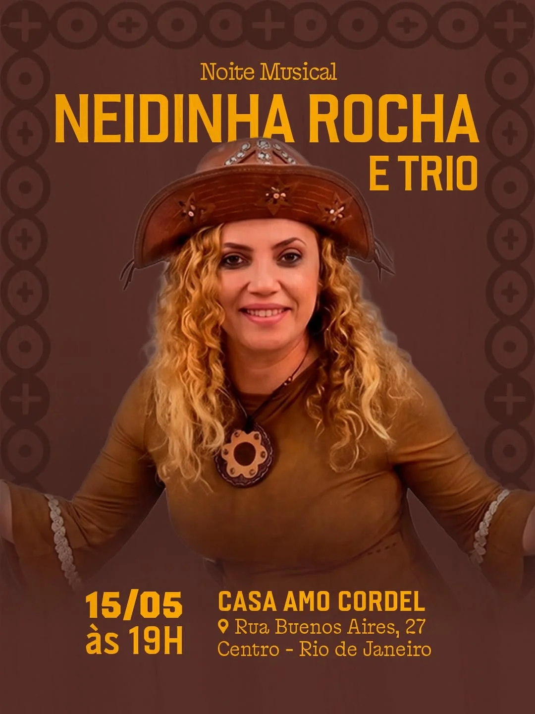 Flyer: Noite Musical - Neidinha Rocha e Trio