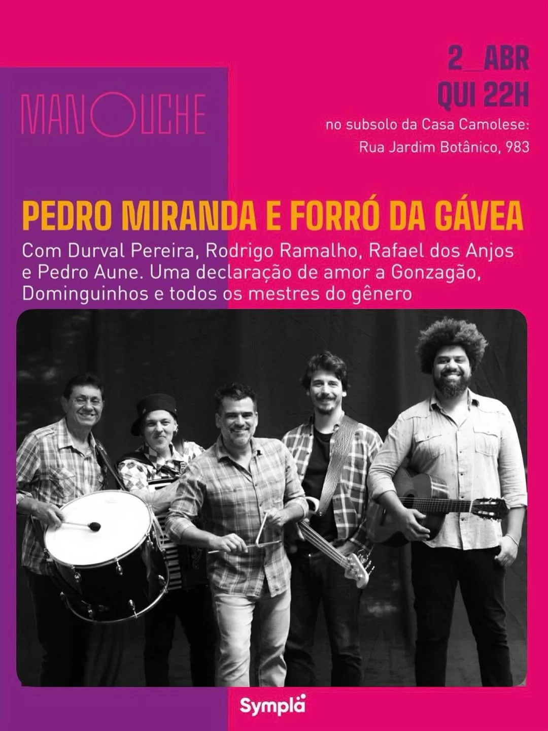 Flyer: Pedro Miranda e Forró da Gávea