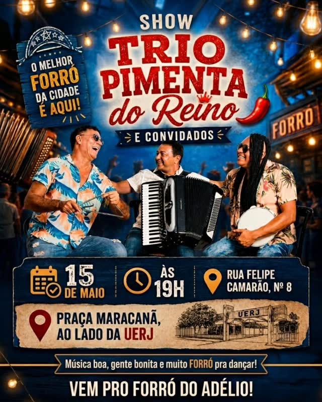 Flyer: Forró do Seu Adélio!