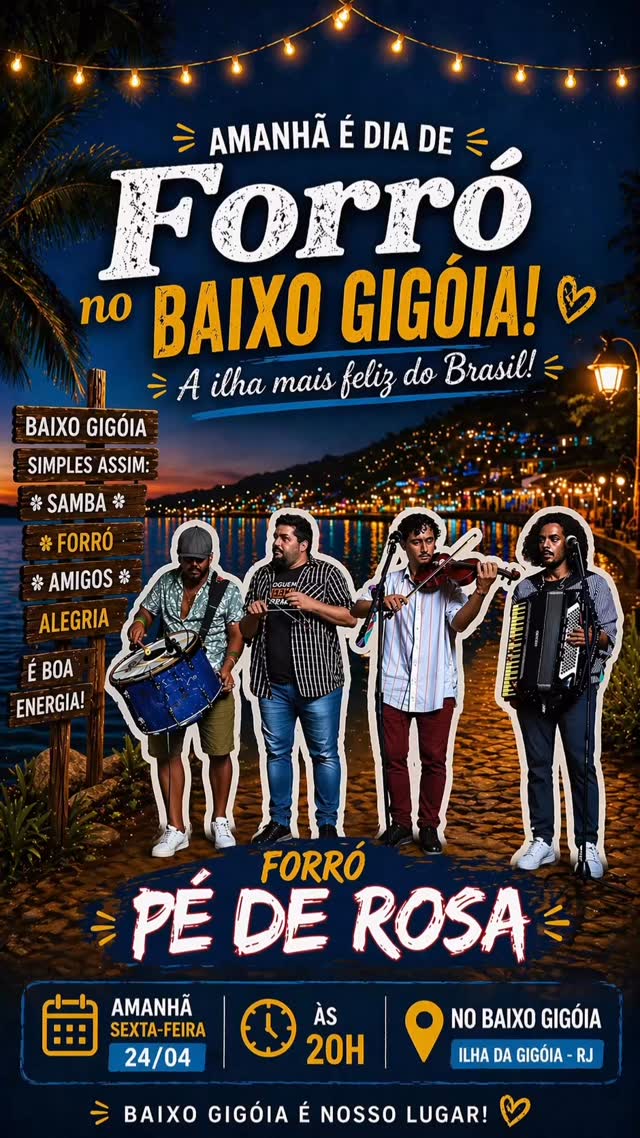Flyer: Forró Pé de Rosa no Baixo Gigóia