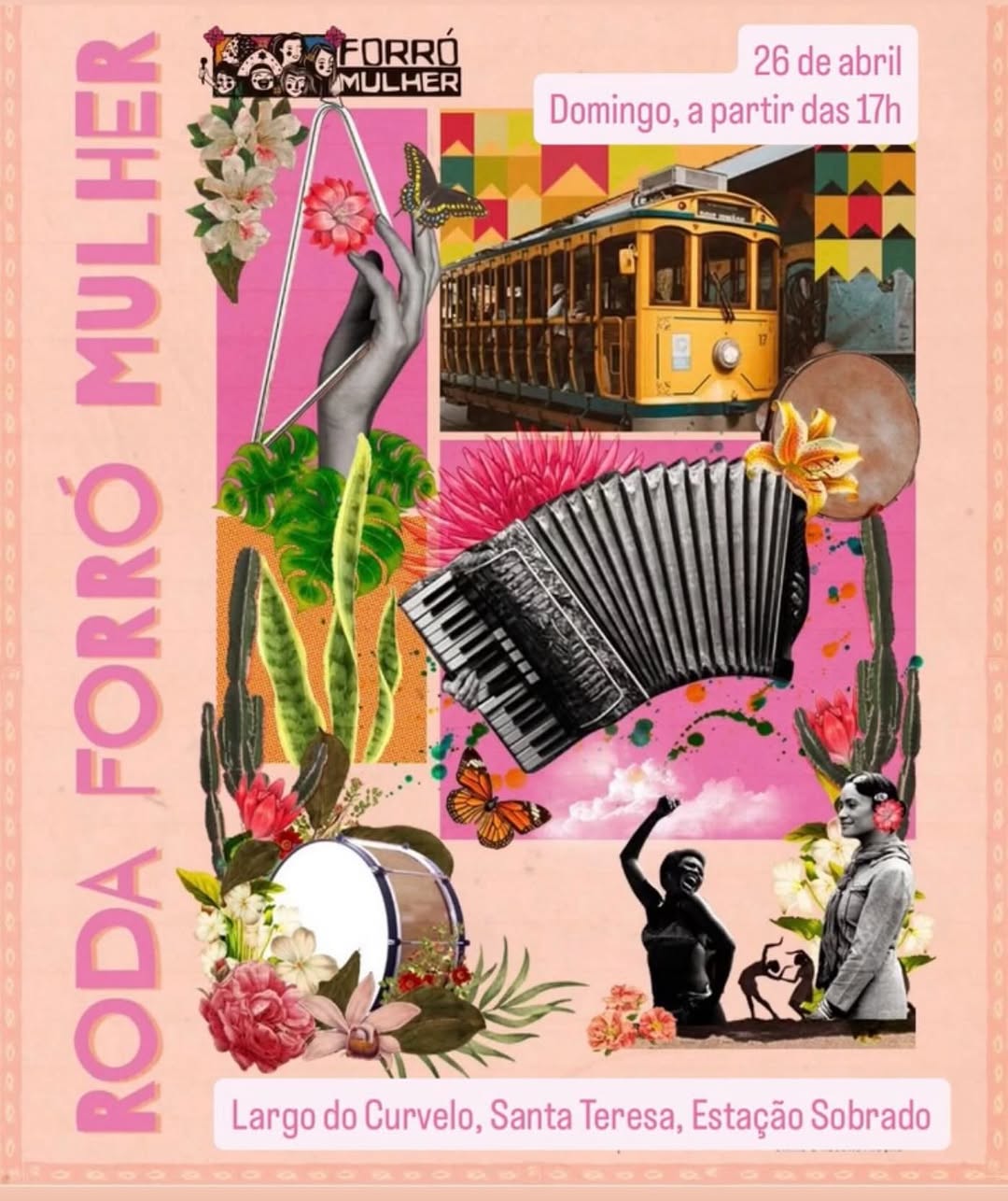 Flyer: Roda Forró Mulher