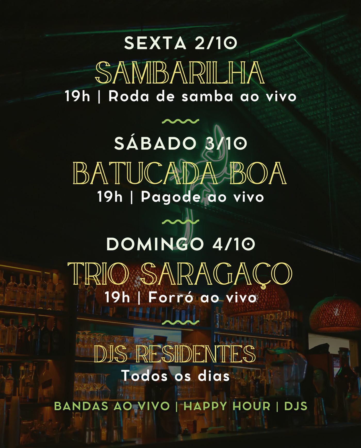 Flyer: Trio Saragaço no Che