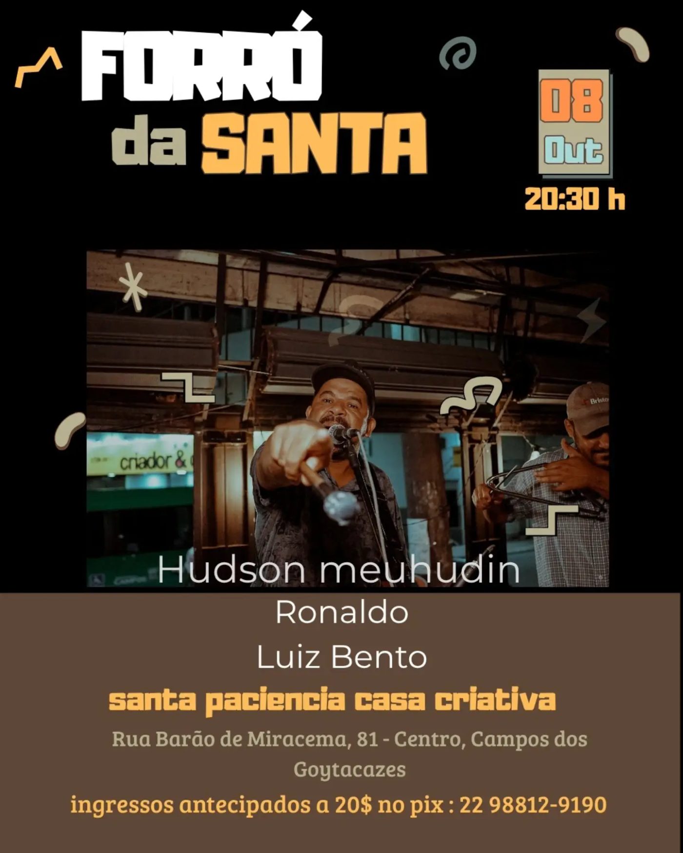 Flyer: Forró da Santa