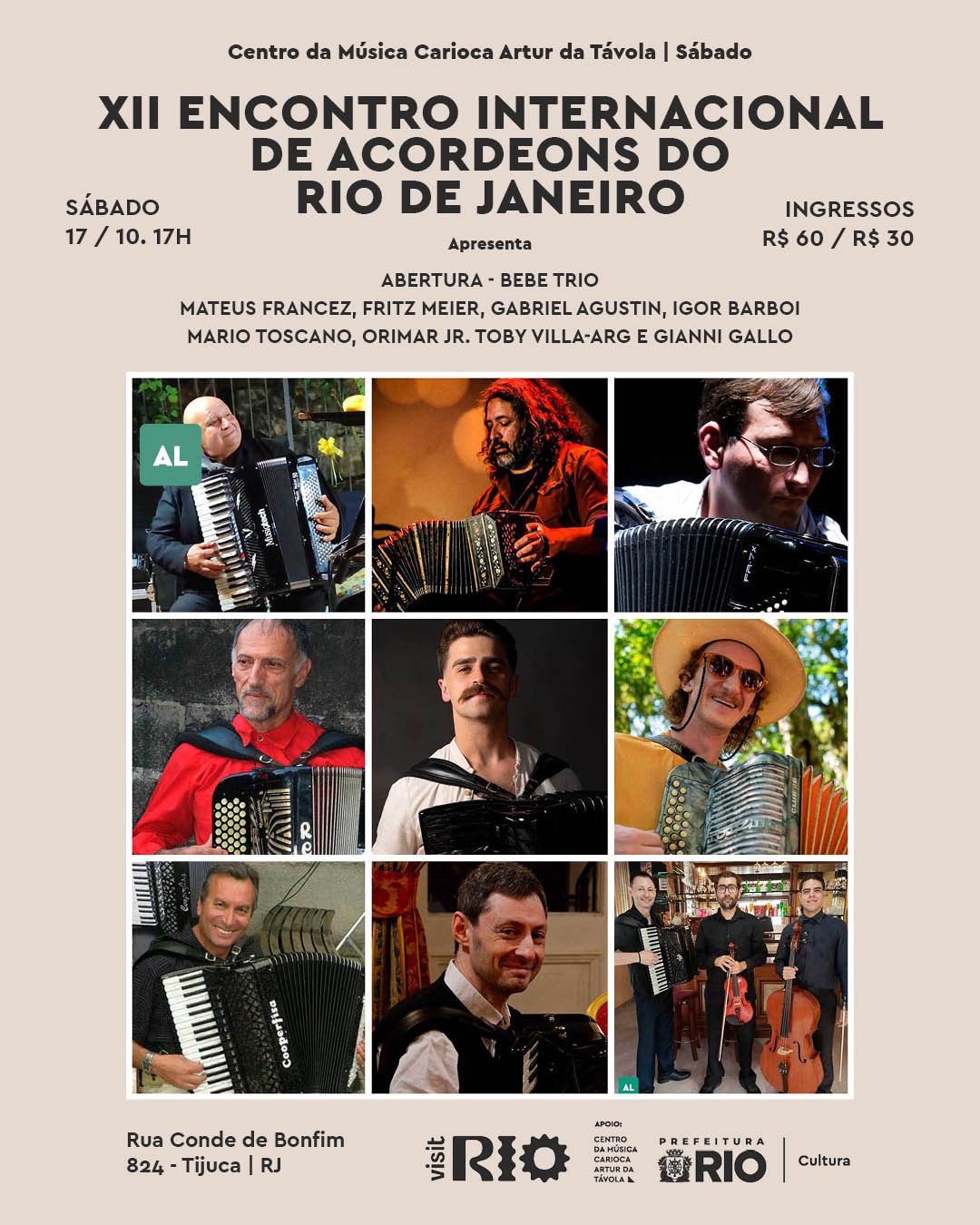 Flyer: Xii Encontro Internacional de Acordeons do Rio de Janeiro