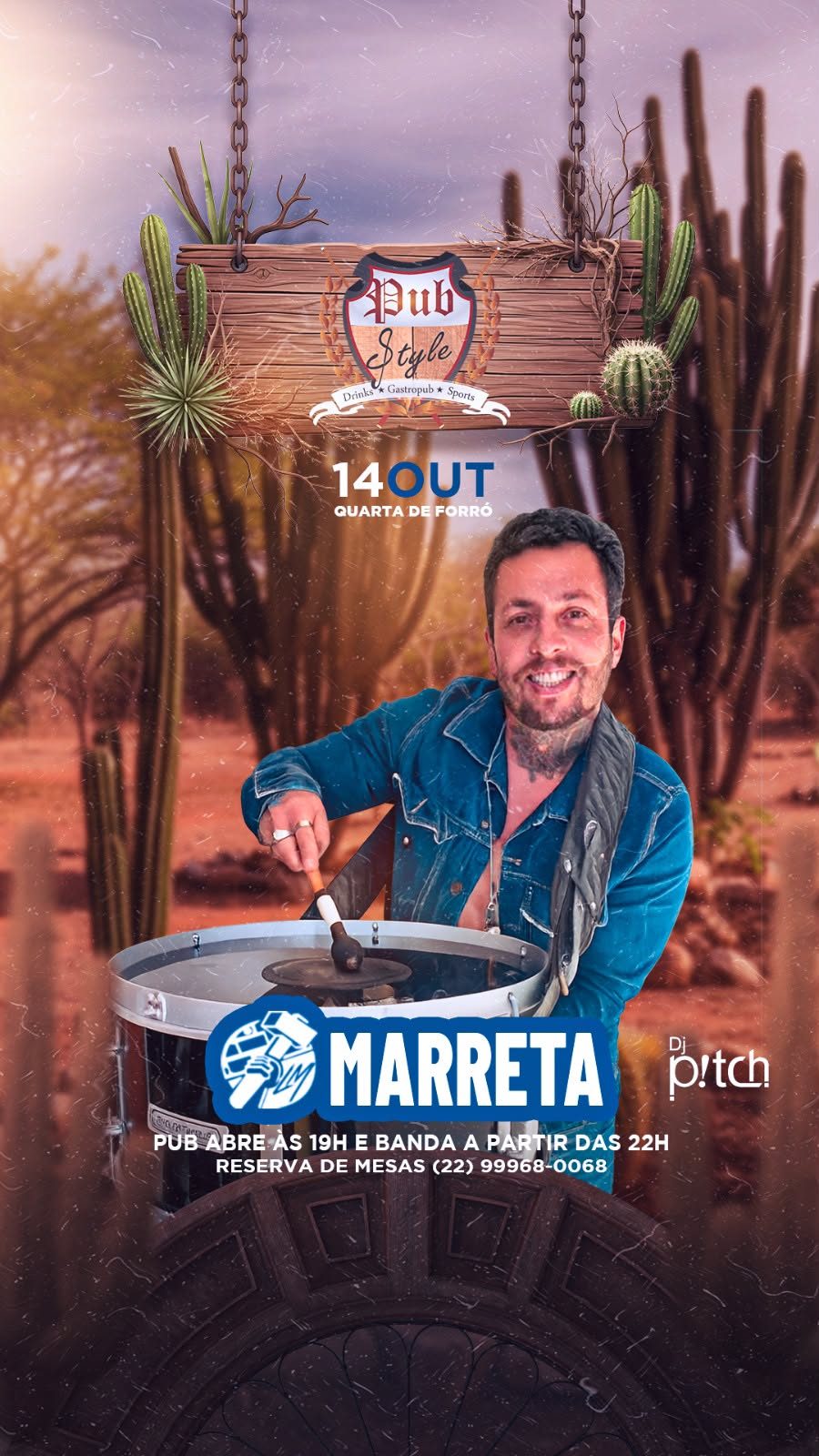 Flyer: Luiz Marreta no Pubstyle