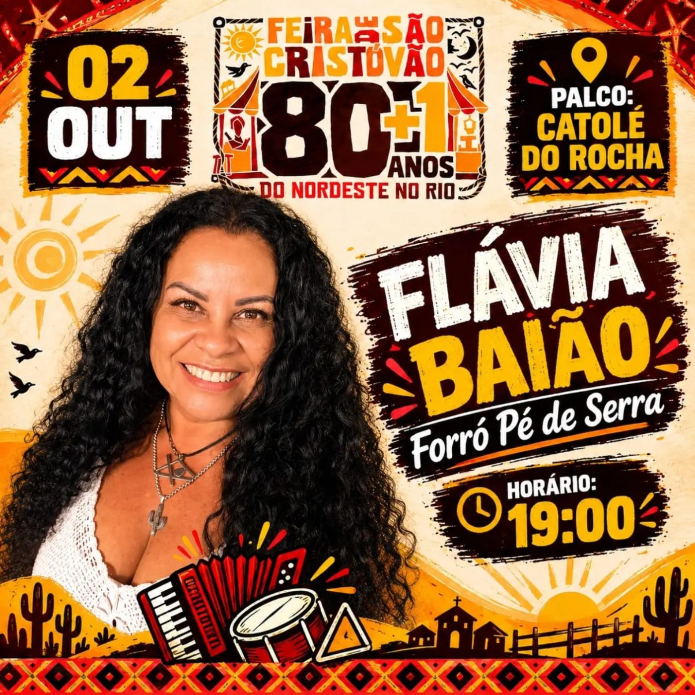 Flyer: Flávia Baião