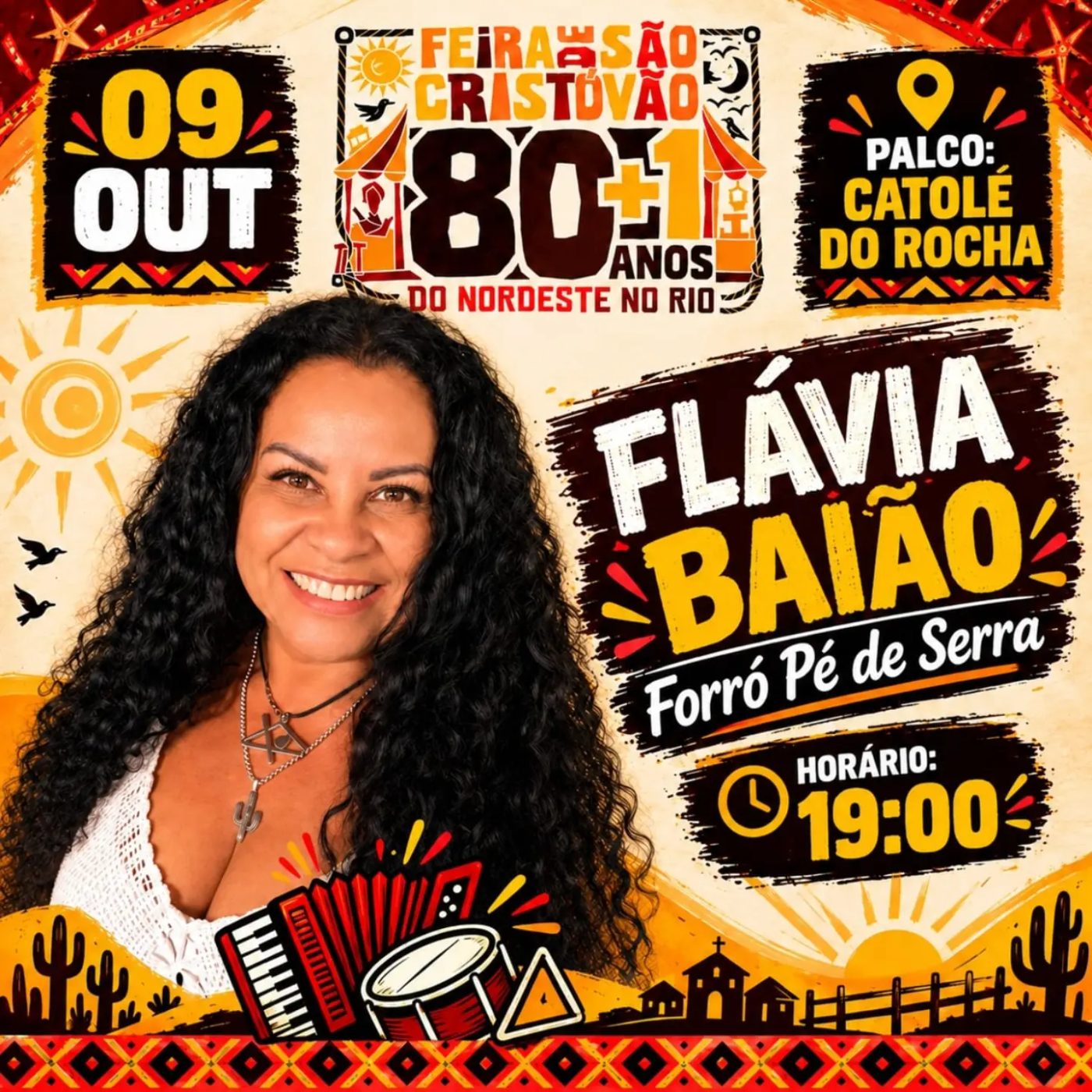 Flyer: Flávia Baião