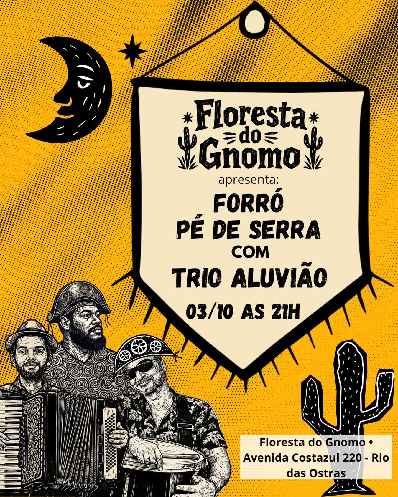 Flyer: Forró Pé de Serra com Trio Aluvião