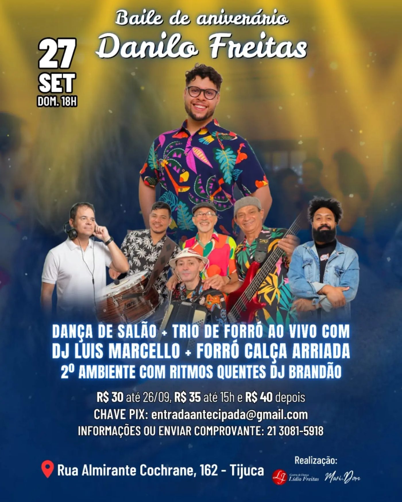 Flyer: Baile de aniversário Danilo Freitas