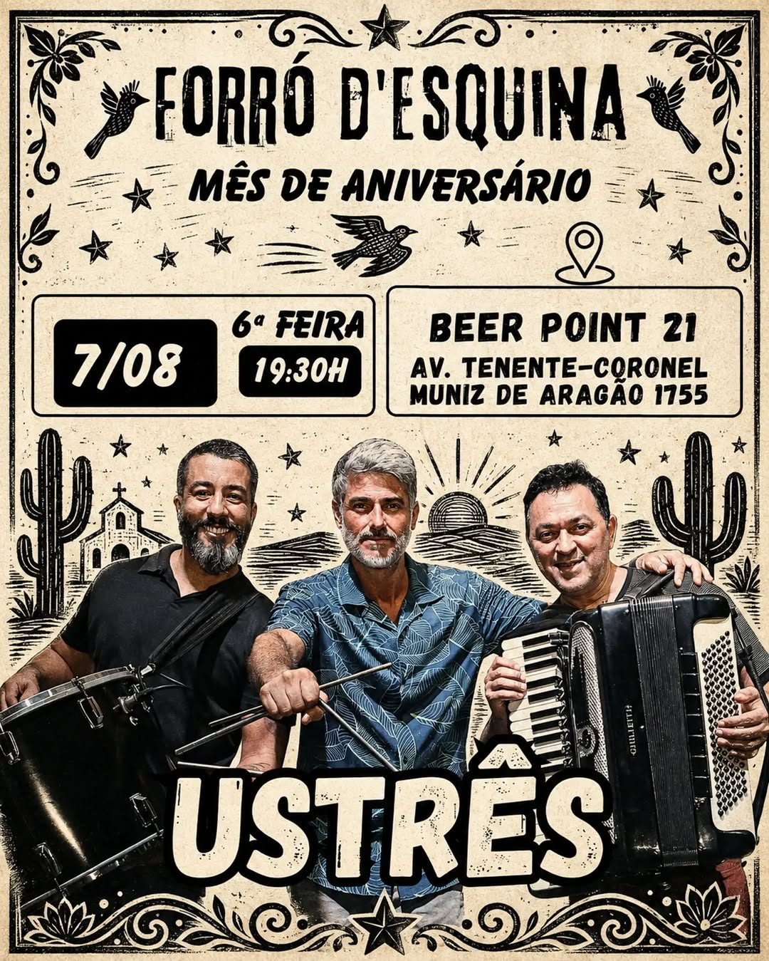 Flyer: Forró d'Esquina - Mês de Aniversário