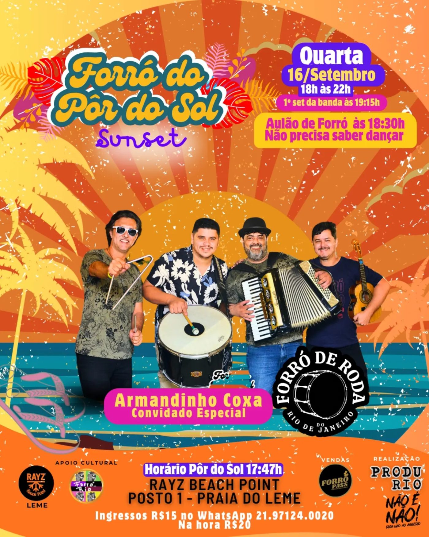Flyer: Forró do Pôr do Sol
