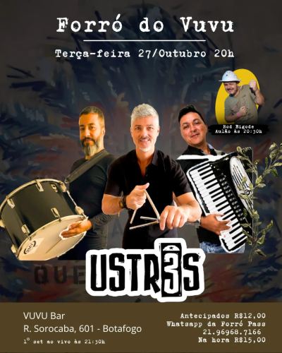 Forró do Vuvu — baile de forró toda terça-feira